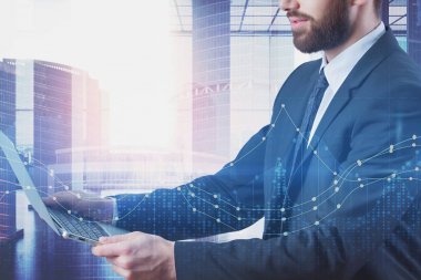 Teknoloji, gelecek, yatırım ve pazarlama kavramı