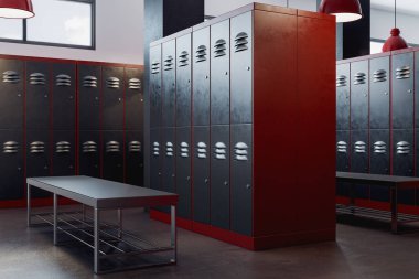 Çağdaş soyunma odası iç