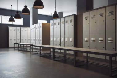 Modern soyunma odası iç
