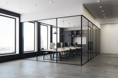 Ofis iç coworking beton