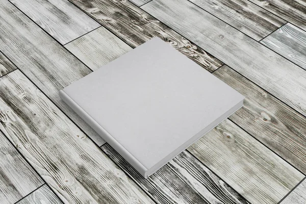 Primo piano libro bianco vuoto — Foto Stock
