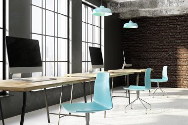 Temiz iç tarafında office coworking