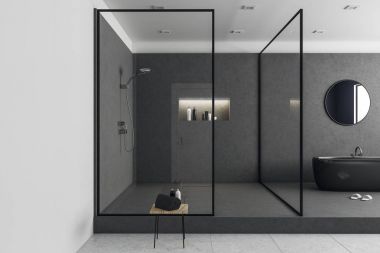 Yeni cam banyo iç