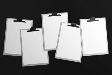 Siyah arka plan üzerine temiz Pano