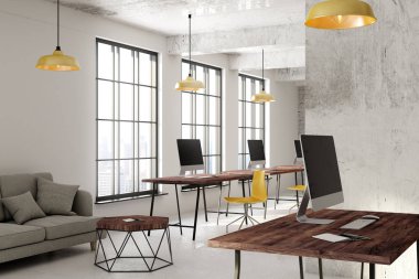 Çağdaş ofis iç coworking 