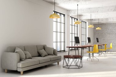 Çağdaş coworking office ile boşaltmak