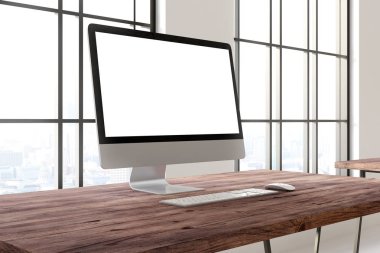 Çağdaş Office beyaz bilgisayar