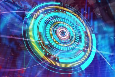 Küresel iş ve analiz kavramı 