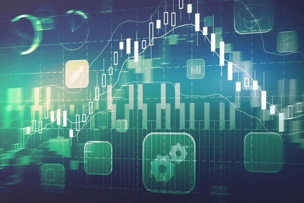 Kreativa forex diagrammets bakgrund — Stockfoto