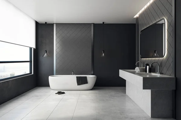 Nouveau salle de bain intérieur — Photo