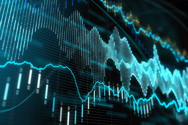 Ekonomi, handel, analys och infograph koncept — Stockfoto