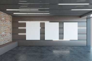 Modern garaj boş posteri ile