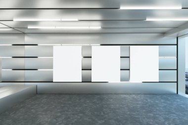 Şık garaj boş posteri ile