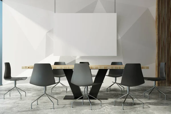 Modern meeting room wit poster — Stock Photo, Image