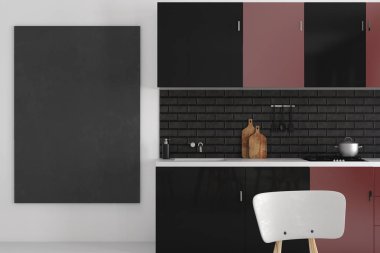 Modern mutfak içi boş billboard