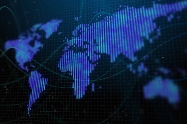 dijital harita arka plan 