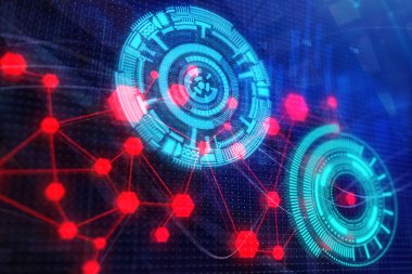 Teknoloji, gelecek, medya ve projeksiyon kavramı