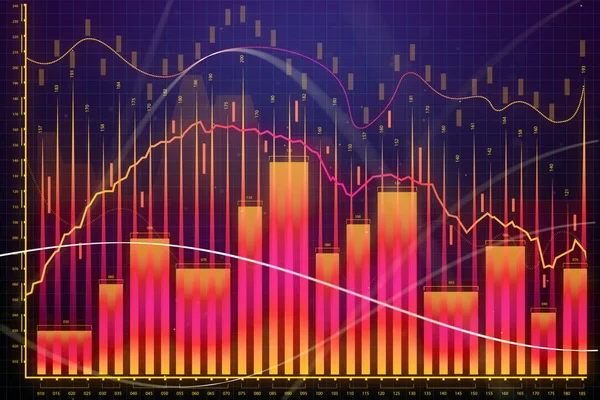 Crecimiento del mercado, finanzas y concepto bancario — Foto de Stock