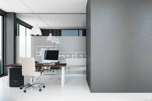 Современный интерьер офиса с копирайтом — стоковое фото