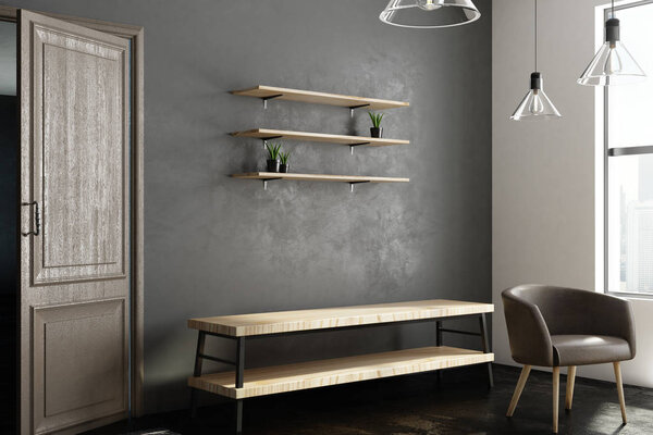 Contemporary hallway interior 