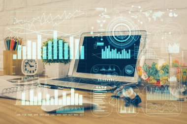 Çizelgeye, finansal bilgilere ve bilgisayar geçmişi olan çalışma alanına iki kez maruz kalmış. Uluslararası çevrimiçi ticaret kavramı.
