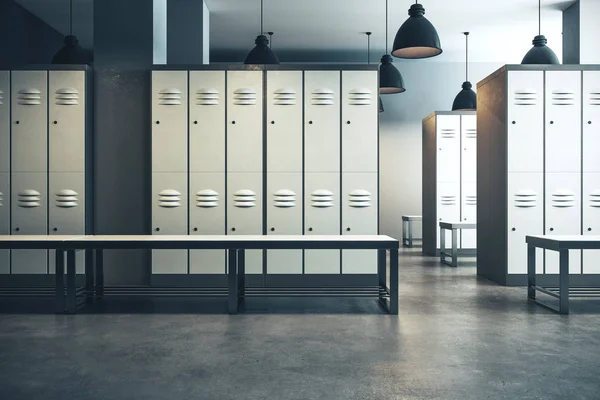 Modern locker room interior — Stock Photo, Image