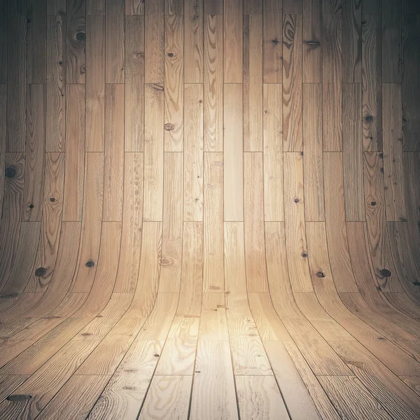 Lege gebogen houten achtergronden — Stockfoto
