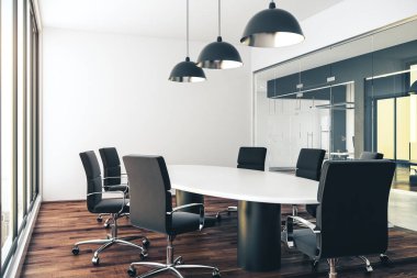 Modern konferans odasının içi