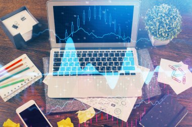 Çok sayıda şemaya, finansal bilgilere ve bilgisayar geçmişi olan çalışma alanına maruz kalmış. Uluslararası çevrimiçi ticaret kavramı.