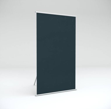 Odada boş siyah poster.