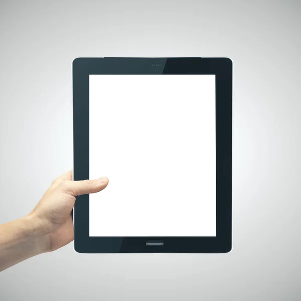 Hand houden blanco digitale touch pad — Stockfoto