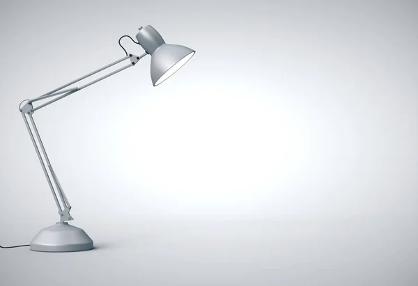 Ročník stříbrná stolní lampa — Stock fotografie