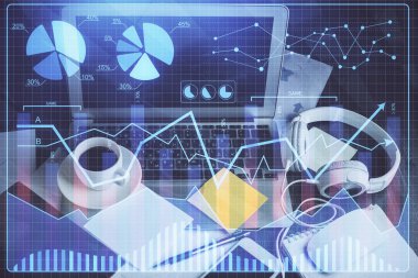 Çizelgeye, finansal bilgilere ve bilgisayar geçmişi olan çalışma alanına iki kez maruz kalmış. Uluslararası çevrimiçi ticaret kavramı.