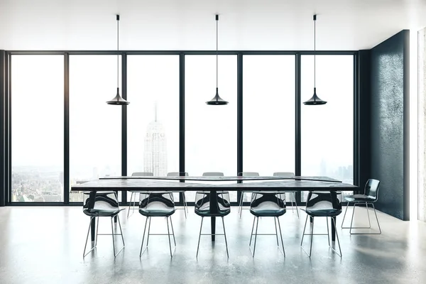 Moderna sala riunioni interna con luce diurna . — Foto Stock