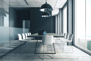 Modern konferans odasının içi