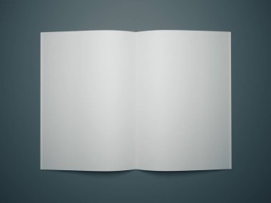 Boş beyaz not defteri