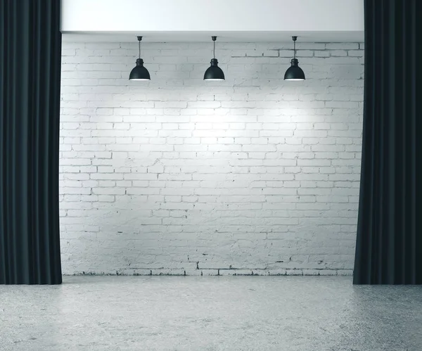 Duvarında kopya alanı olan tuğla oda