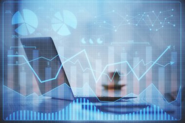 Çok sayıda şemaya, finansal bilgilere ve bilgisayar geçmişi olan çalışma alanına maruz kalmış. Uluslararası çevrimiçi ticaret kavramı.