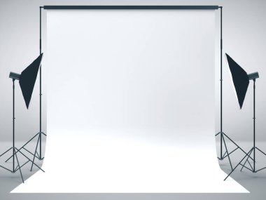 Minimalist loft fotoğraf stüdyosu