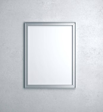 Blank image on concrete wall.