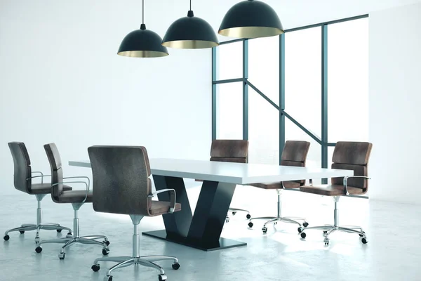 Bright meeting room interior — Stock Photo, Image