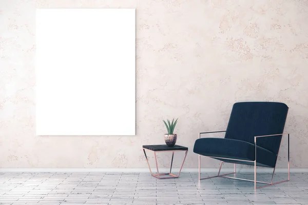 Clean room interior with armchair — Stok fotoğraf