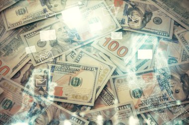 İki kez e-mail 'e maruz kalmışsın. Hesap özgeçmişinden para çekmişsin. Bağlantı kavramı.