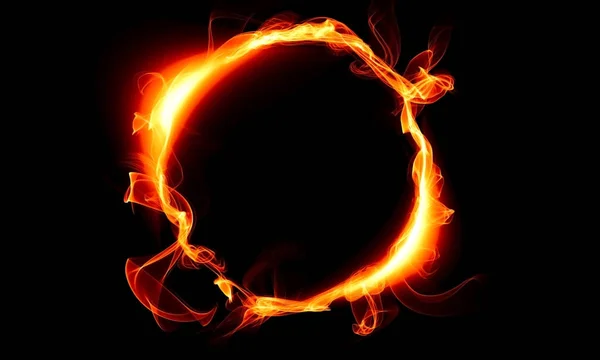 구성 된 불 반지. 마법의 것입니다. 판타지 — 스톡 사진