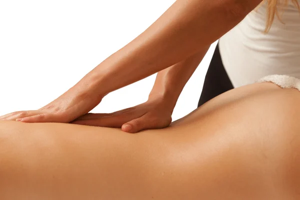Giovane donna che riceve massaggio — Foto Stock