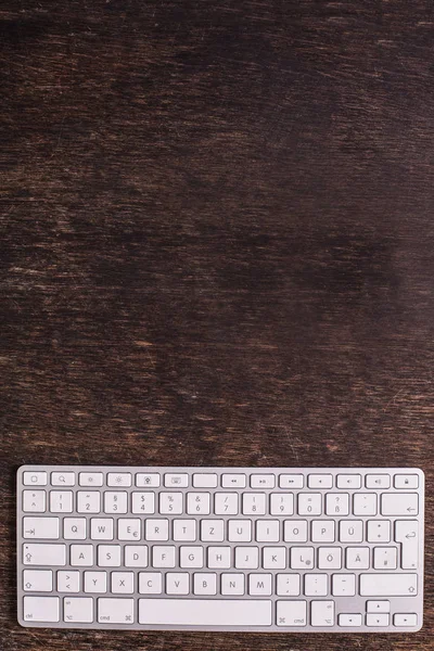 Teclado do computador na mesa — Fotografia de Stock