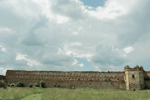 Wall Ancient Castle Summer Sunny Day Blue — Stock Photo, Image