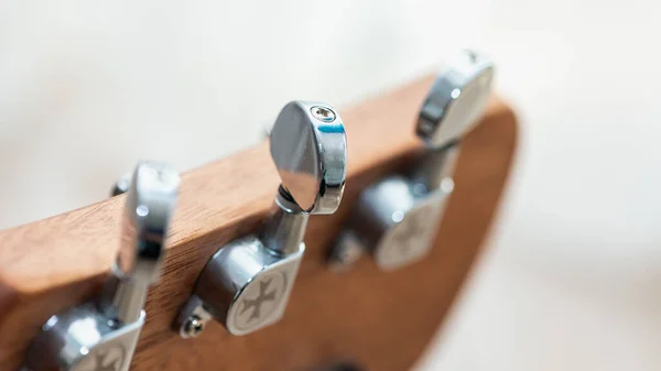 アコースティックギター ギターの弦 選択的焦点 — ストック写真