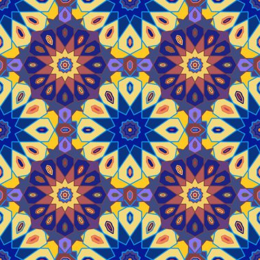 Arabesk seamless modeli düzenlenebilir vektör dosyası