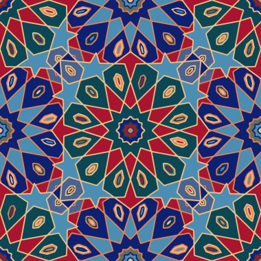 Arabesk seamless modeli düzenlenebilir vektör dosyası